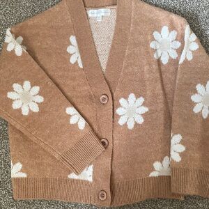 Chelsea & Theodore 3 button cardigan with flowers 🌸